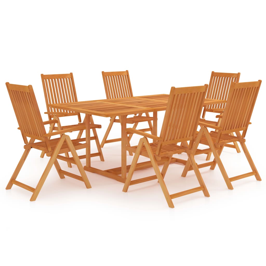7-delige Tuinset massief teakhout is nu te koop bij PeponiXL, paradijselijk wonen!