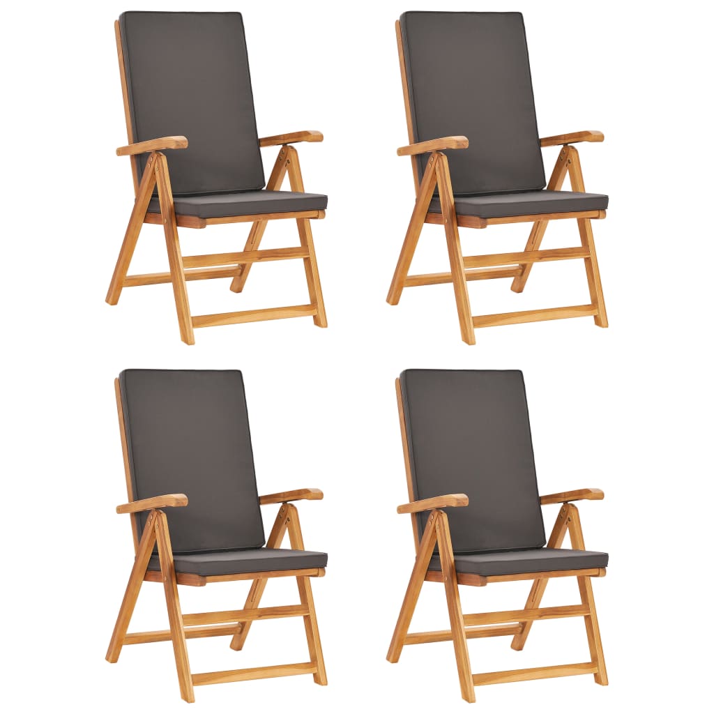 5-delige Tuinset met grijze kussens massief teakhout is nu te koop bij PeponiXL, paradijselijk wonen!