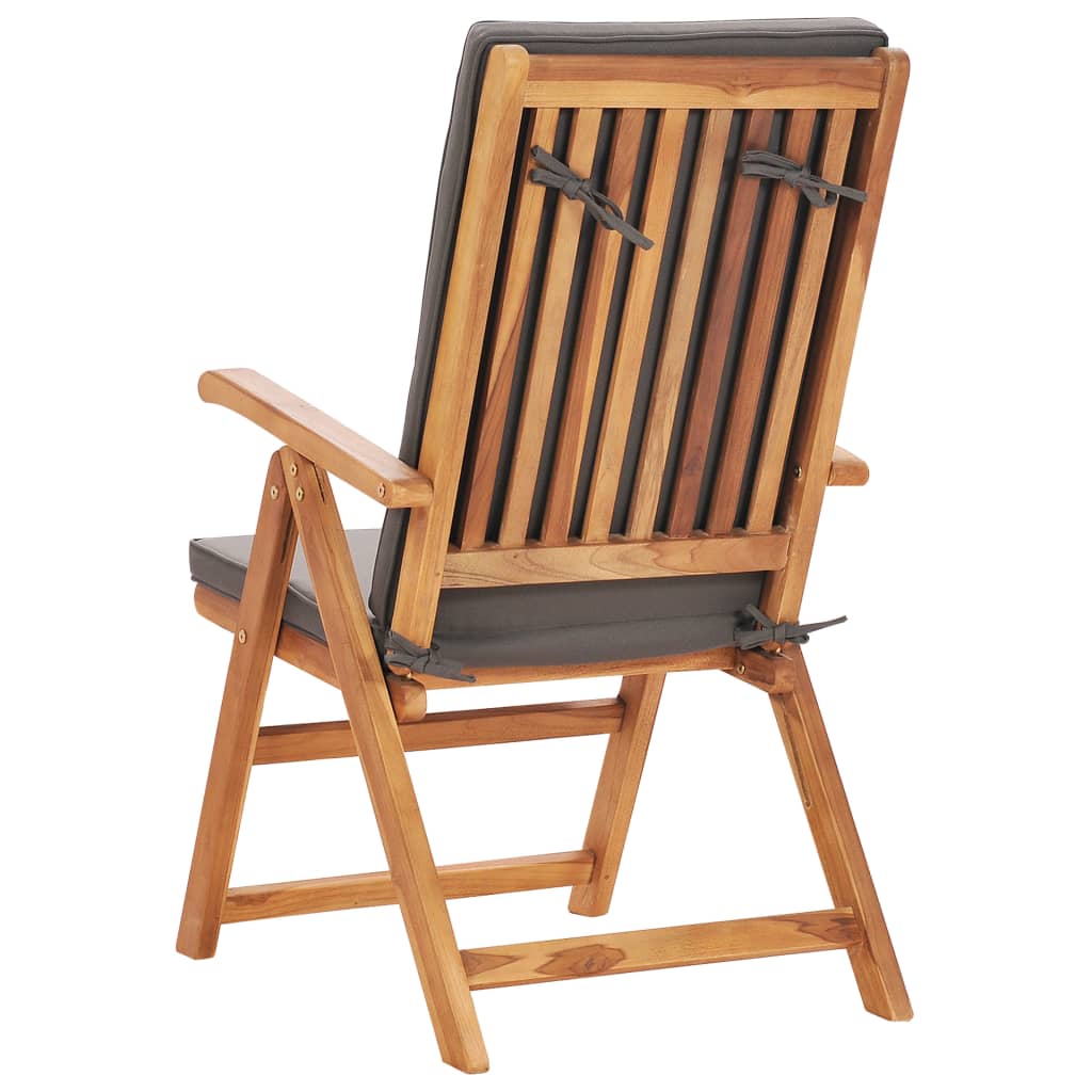5-delige Tuinset met grijze kussens massief teakhout is nu te koop bij PeponiXL, paradijselijk wonen!