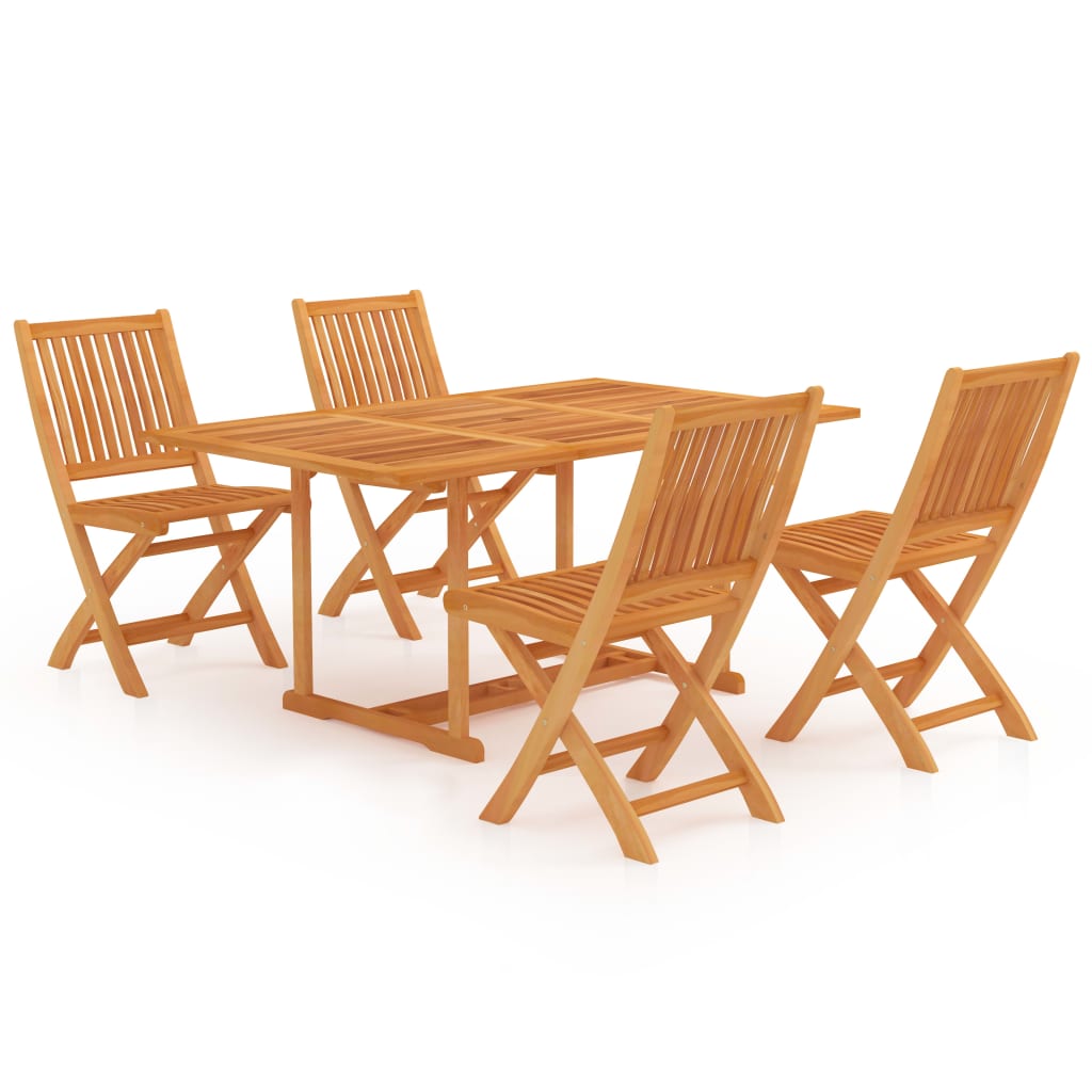 5-delige Tuinset massief teakhout is nu te koop bij PeponiXL, paradijselijk wonen!