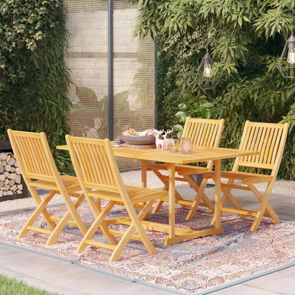 5-delige Tuinset massief teakhout is nu te koop bij PeponiXL, paradijselijk wonen!