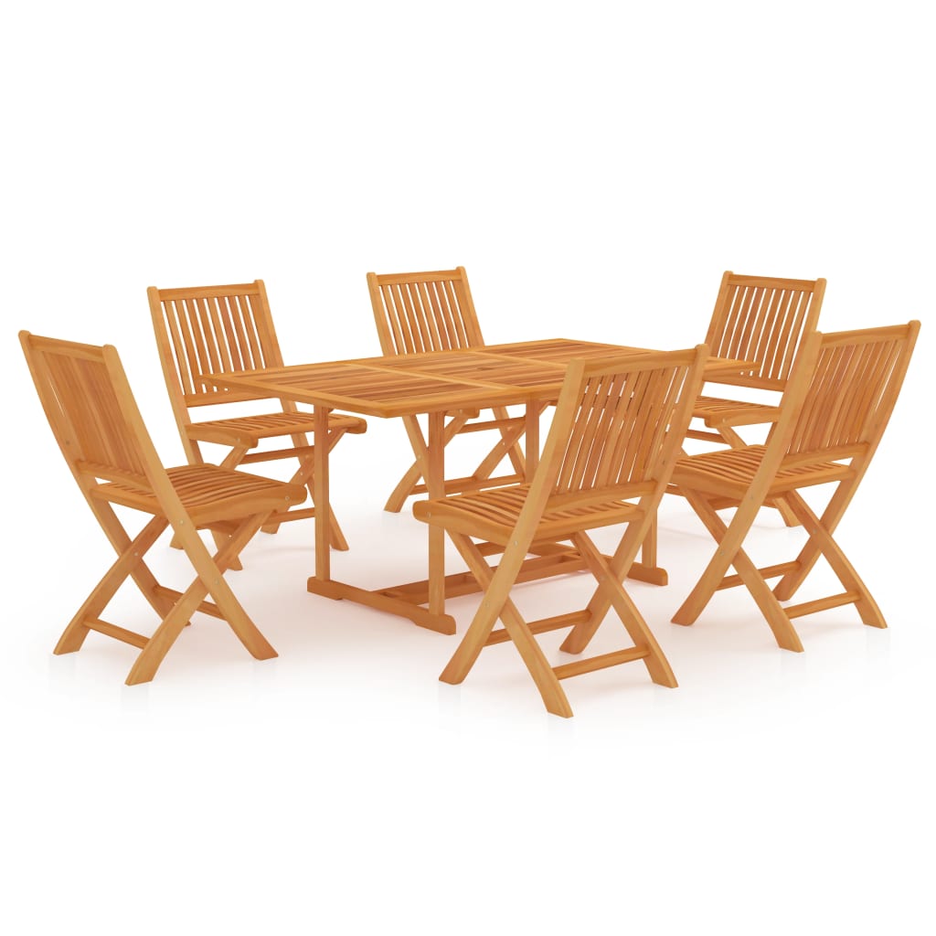 7-delige Tuinset massief teakhout is nu te koop bij PeponiXL, paradijselijk wonen!