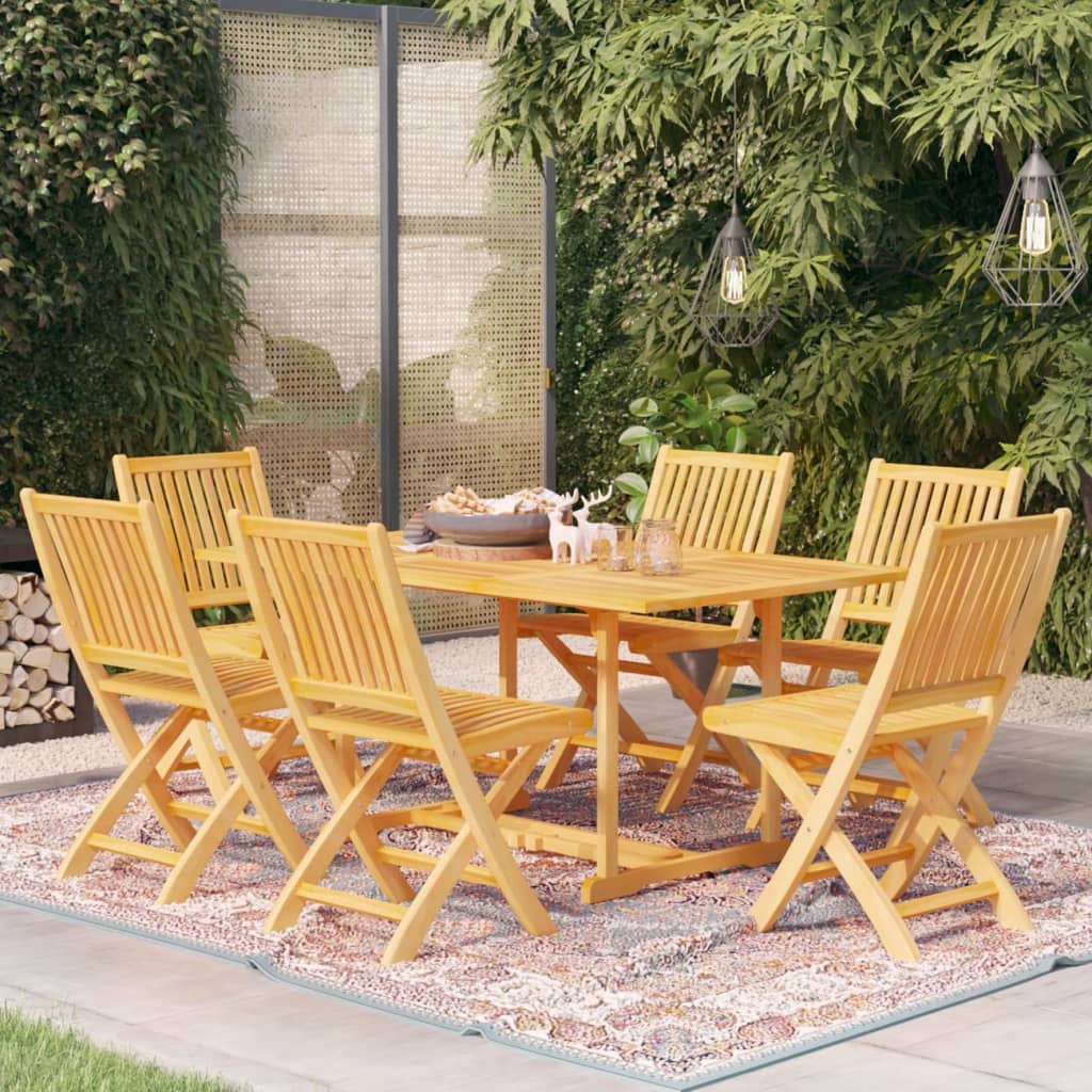 7-delige Tuinset massief teakhout is nu te koop bij PeponiXL, paradijselijk wonen!
