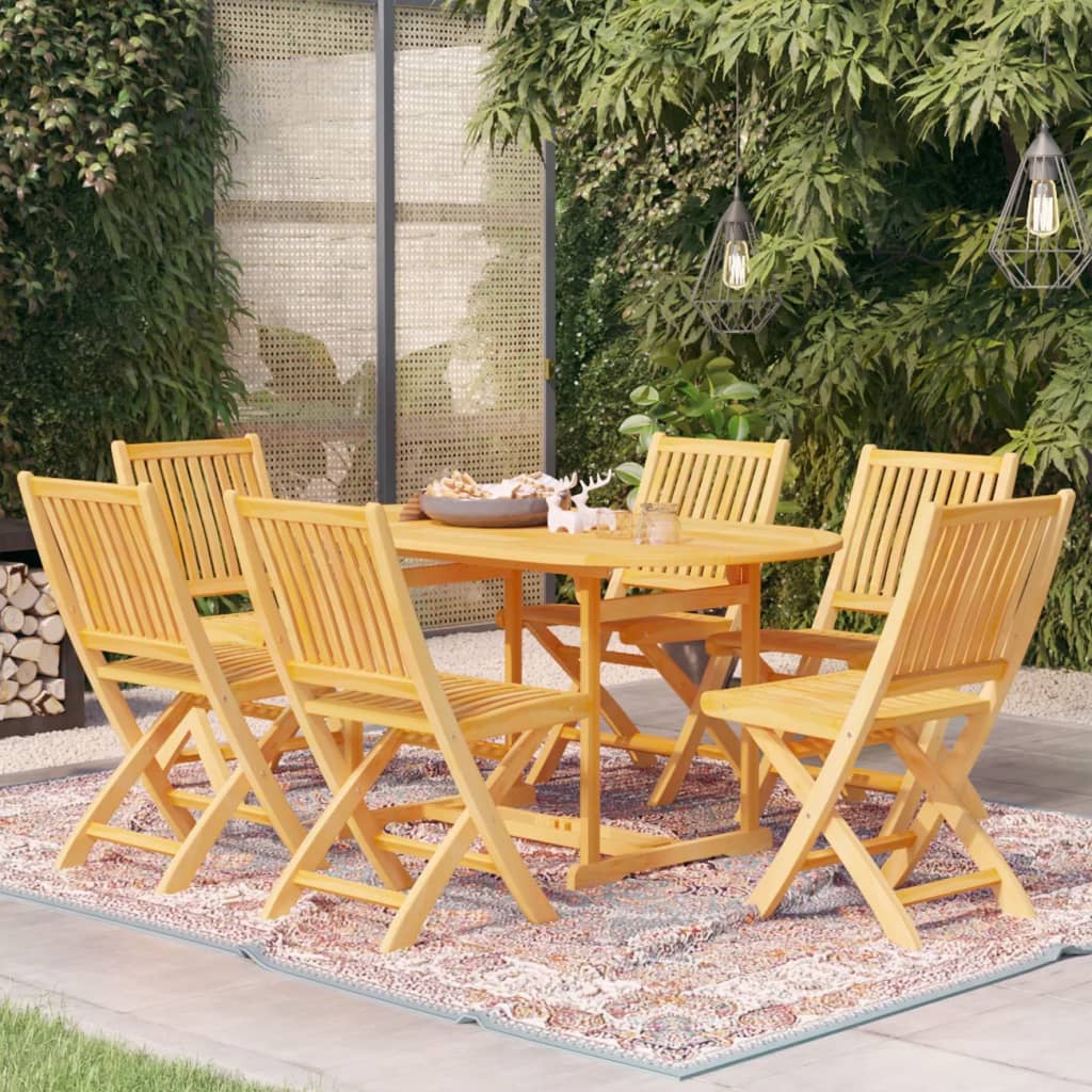 7-delige Tuinset massief teakhout is nu te koop bij PeponiXL, paradijselijk wonen!
