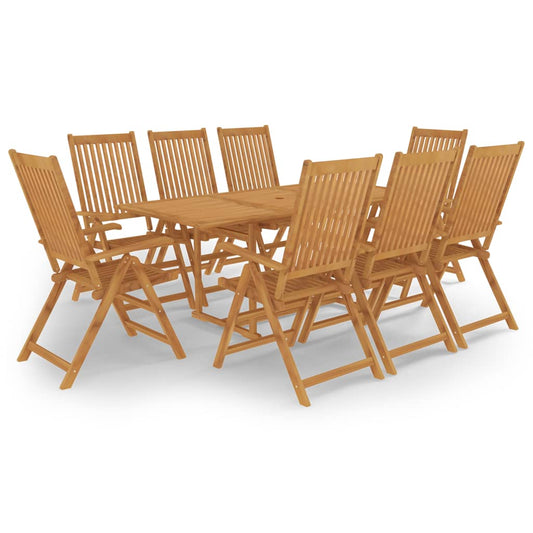 9-delige Tuinset massief teakhout is nu te koop bij PeponiXL, paradijselijk wonen!