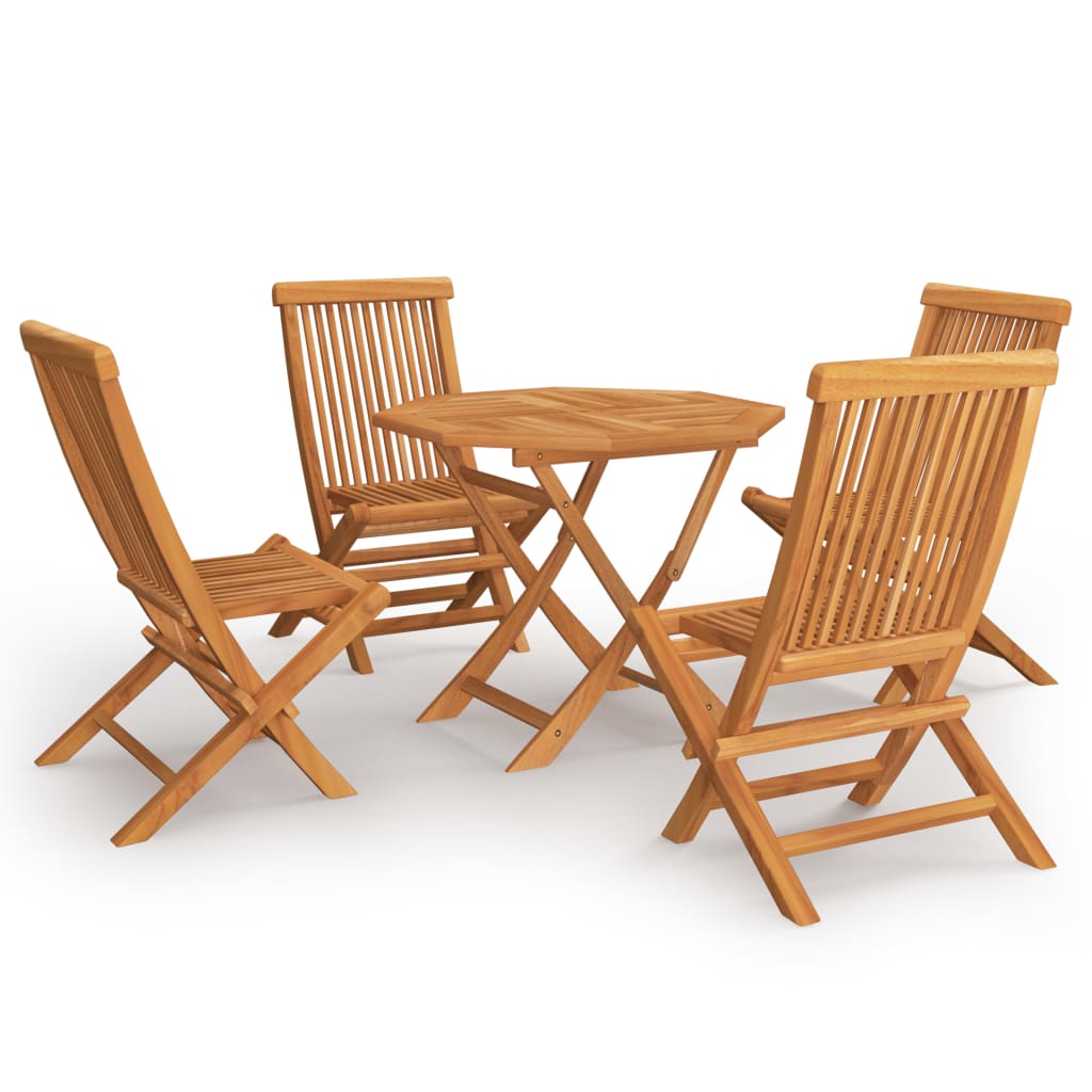 5-delige Tuinset massief teakhout is nu te koop bij PeponiXL, paradijselijk wonen!