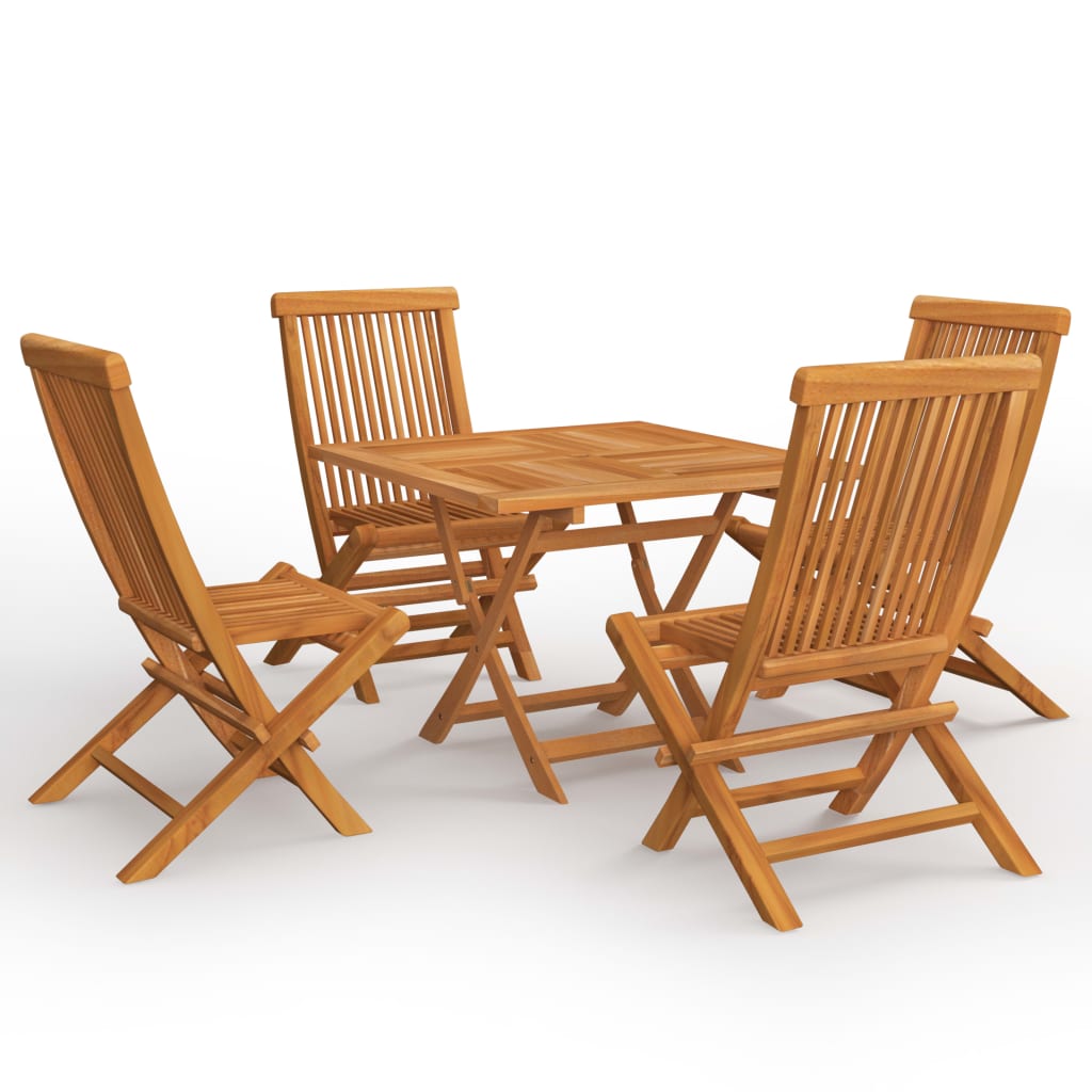 5-delige Tuinset massief teakhout is nu te koop bij PeponiXL, paradijselijk wonen!