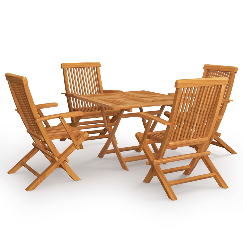 5-delige Tuinset massief teakhout is nu te koop bij PeponiXL, paradijselijk wonen!