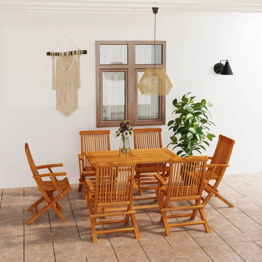 7-delige Tuinset massief teakhout is nu te koop bij PeponiXL, paradijselijk wonen!