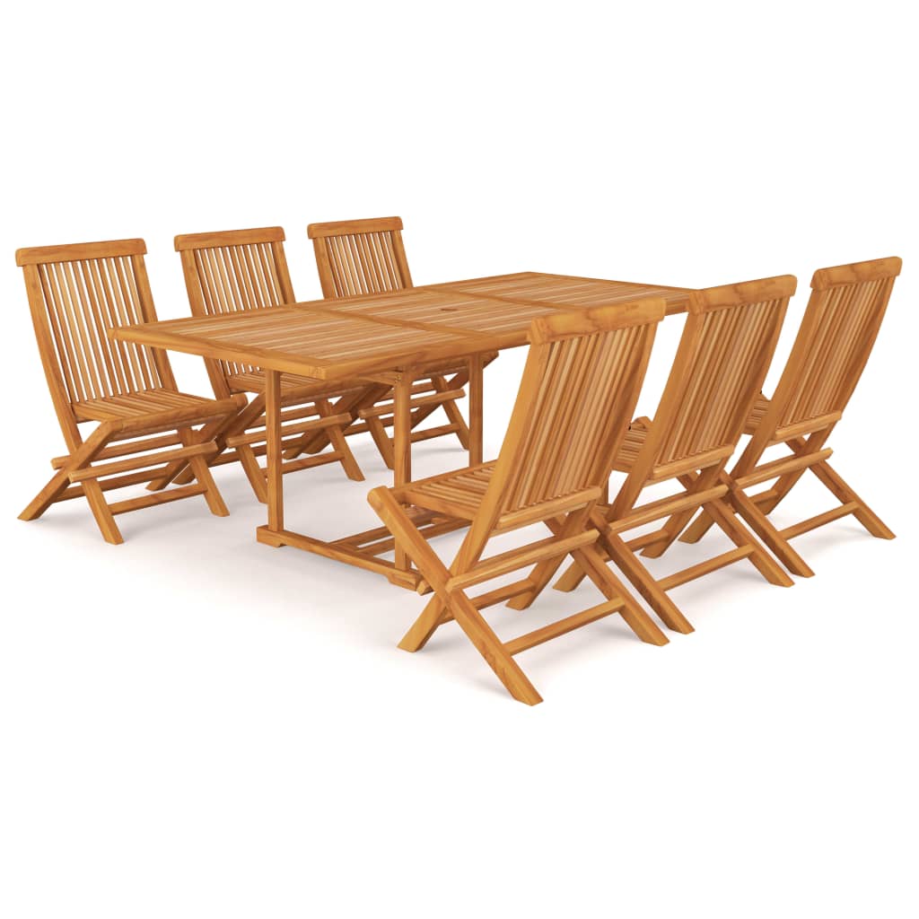 7-delige Tuinset massief teakhout is nu te koop bij PeponiXL, paradijselijk wonen!