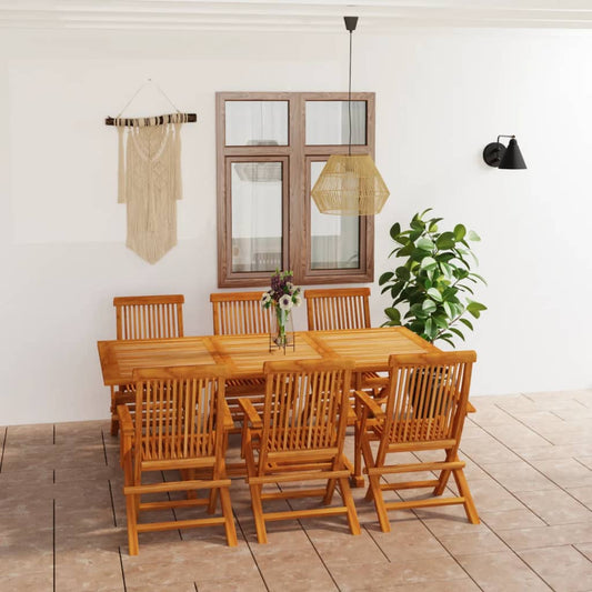 7-delige Tuinset massief teakhout is nu te koop bij PeponiXL, paradijselijk wonen!