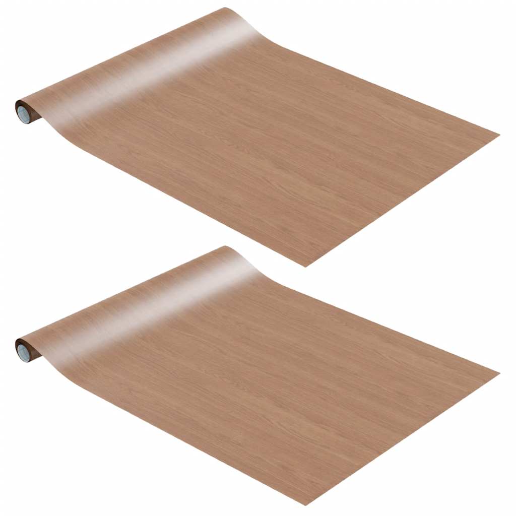 Meubelfolies zelfklevend 2 st 500x90 cm PVC lichteikenkleurig is nu te koop bij PeponiXL, paradijselijk wonen!