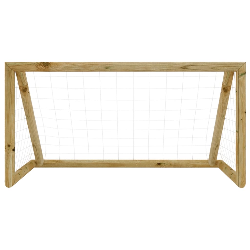 Voetbaldoel met net 160x80x100 cm geïmpregneerd grenenhout is nu te koop bij PeponiXL, paradijselijk wonen!