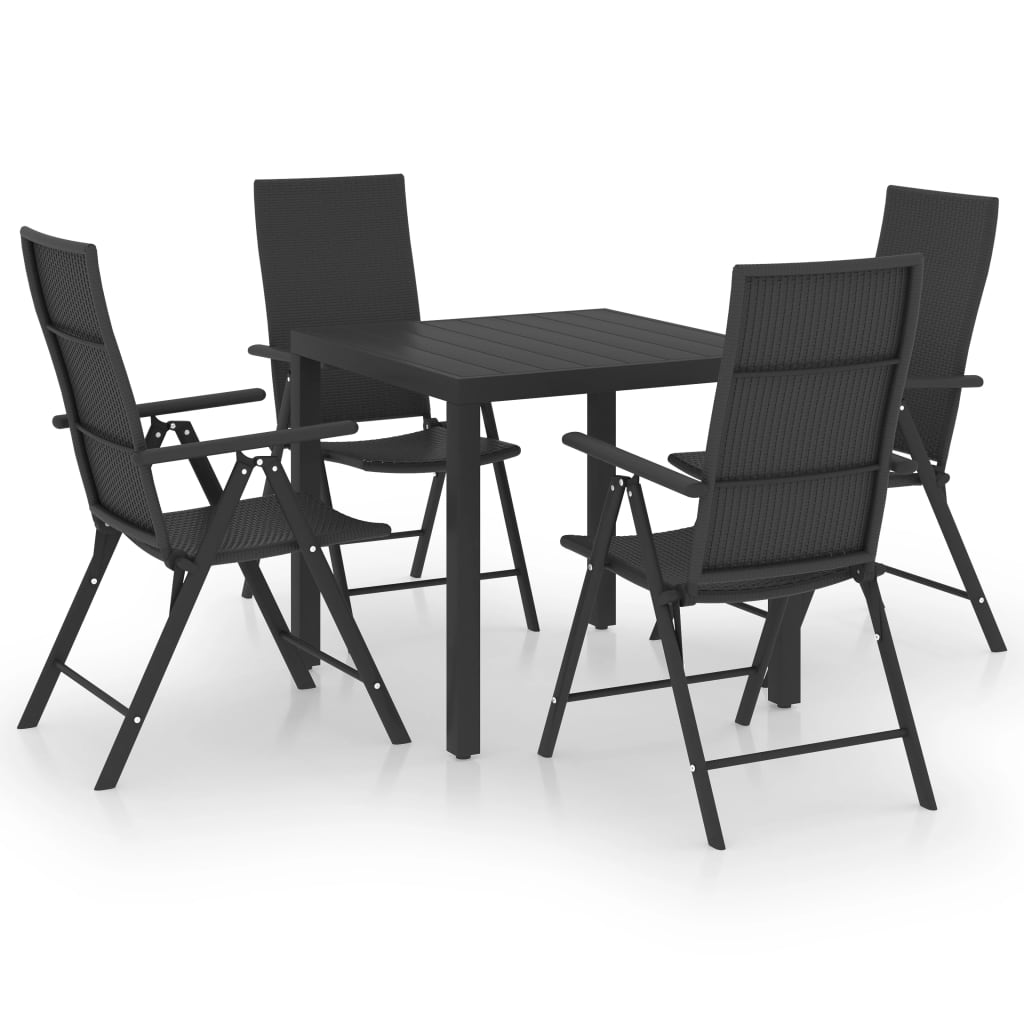 5-delige Tuinset zwart is nu te koop bij PeponiXL, paradijselijk wonen!
