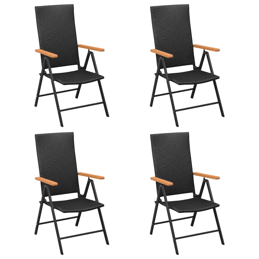 5-delige Tuinset zwart en bruin