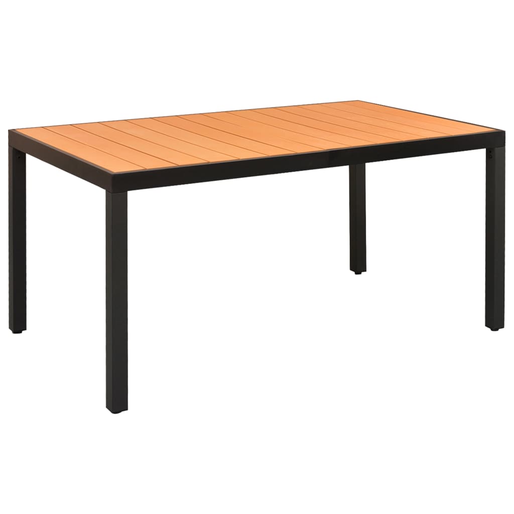 7-delige Tuinset zwart en bruin