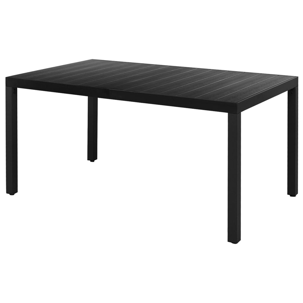 5-delige Tuinset PVC-rattan zwart is nu te koop bij PeponiXL, paradijselijk wonen!