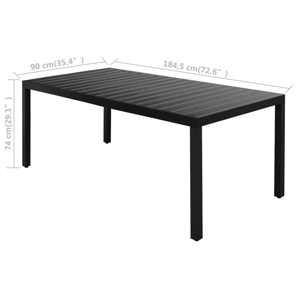 7-delige Tuinset PVC-rattan zwart is nu te koop bij PeponiXL, paradijselijk wonen!
