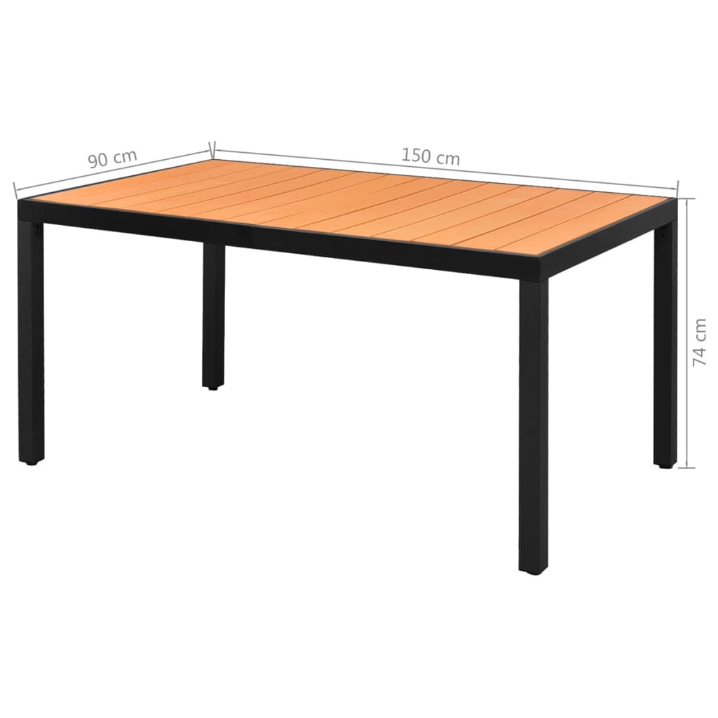 7-delige Tuinset PVC-rattan zwart en bruin is nu te koop bij PeponiXL, paradijselijk wonen!