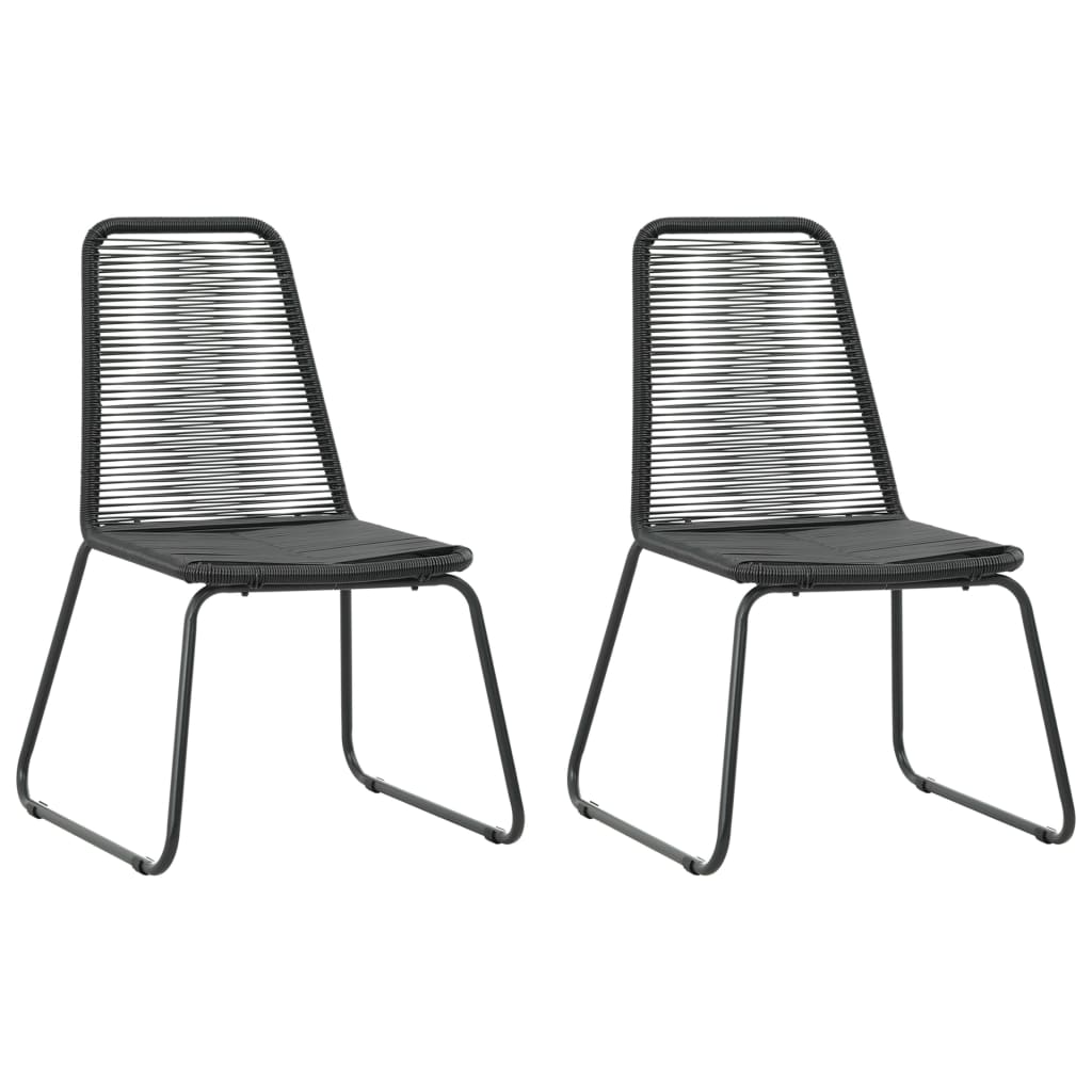 3-delige Tuinset PVC-rattan zwart is nu te koop bij PeponiXL, paradijselijk wonen!