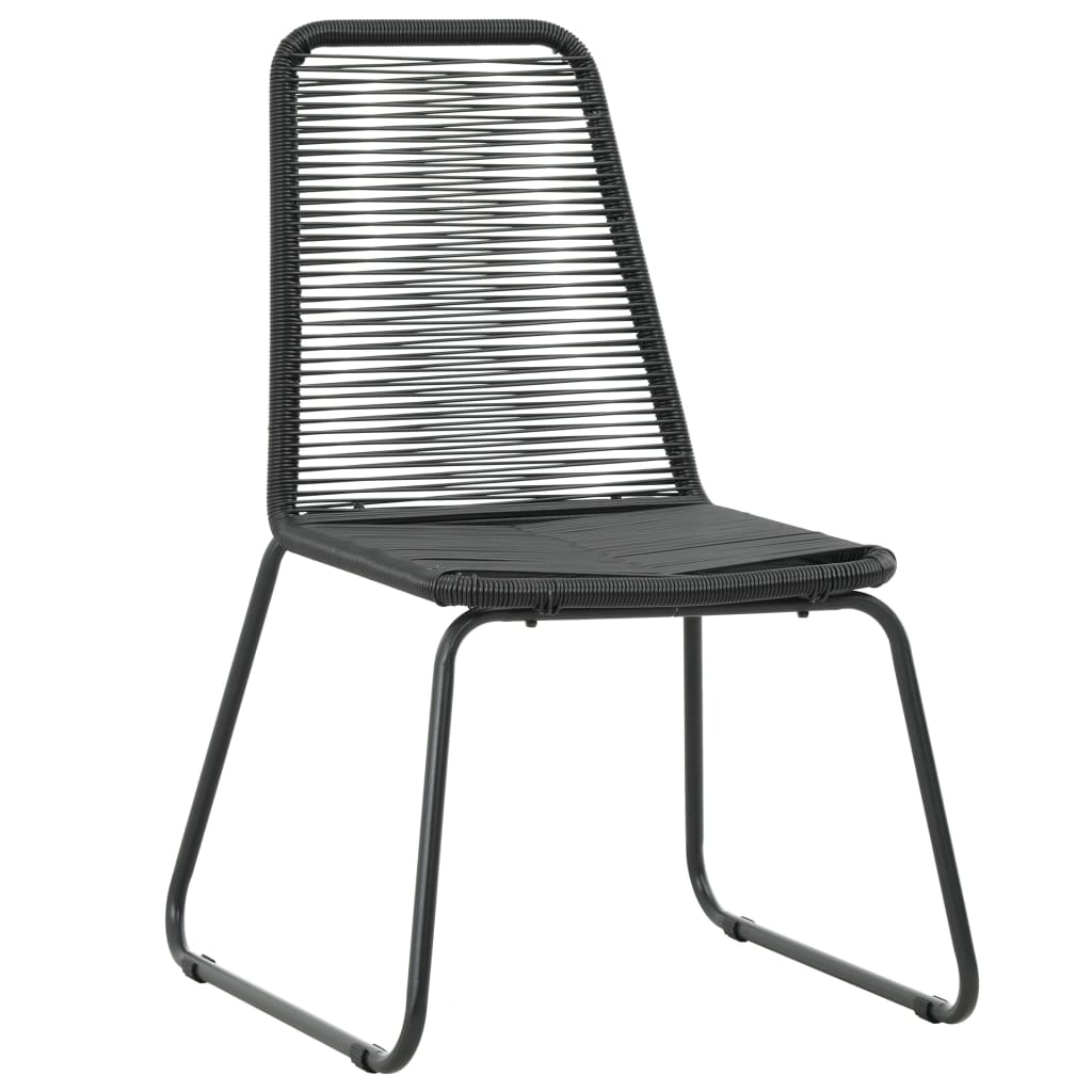 3-delige Tuinset PVC-rattan zwart is nu te koop bij PeponiXL, paradijselijk wonen!