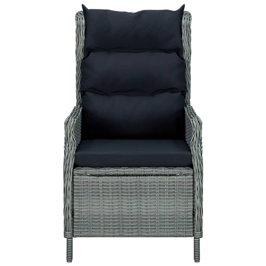9-delige Tuinset met kussens poly rattan lichtgrijs is nu te koop bij PeponiXL, paradijselijk wonen!
