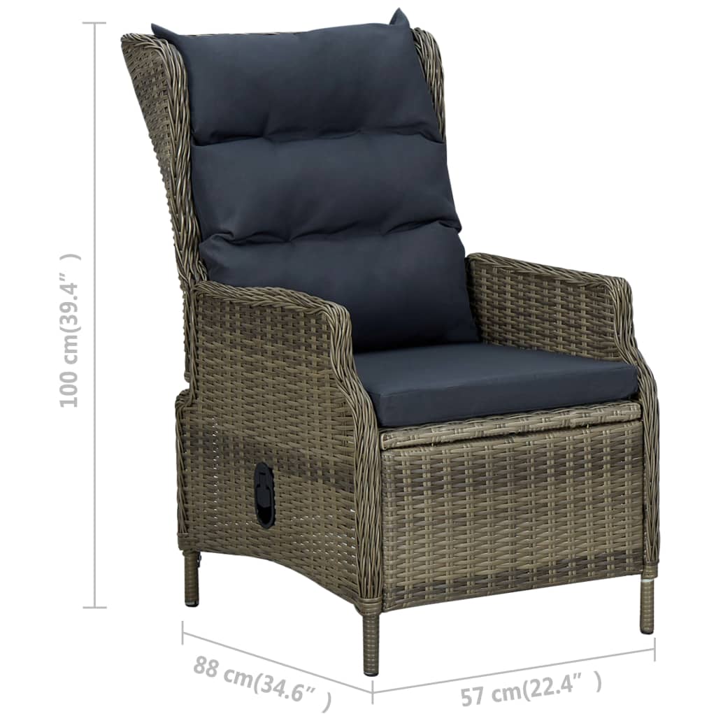 9-delige Tuinset met kussens poly rattan bruin is nu te koop bij PeponiXL, paradijselijk wonen!