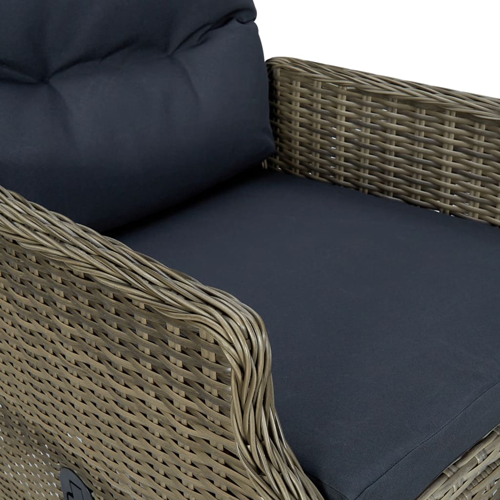 9-delige Tuinset met kussens poly rattan bruin is nu te koop bij PeponiXL, paradijselijk wonen!