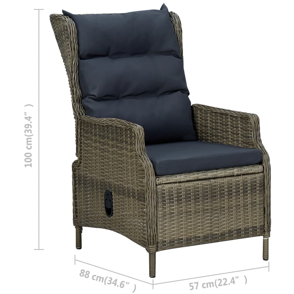 9-delige Tuinset met kussens poly rattan bruin is nu te koop bij PeponiXL, paradijselijk wonen!