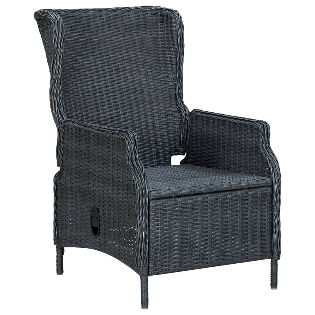 9-delige Tuinset met kussens poly rattan donkergrijs is nu te koop bij PeponiXL, paradijselijk wonen!