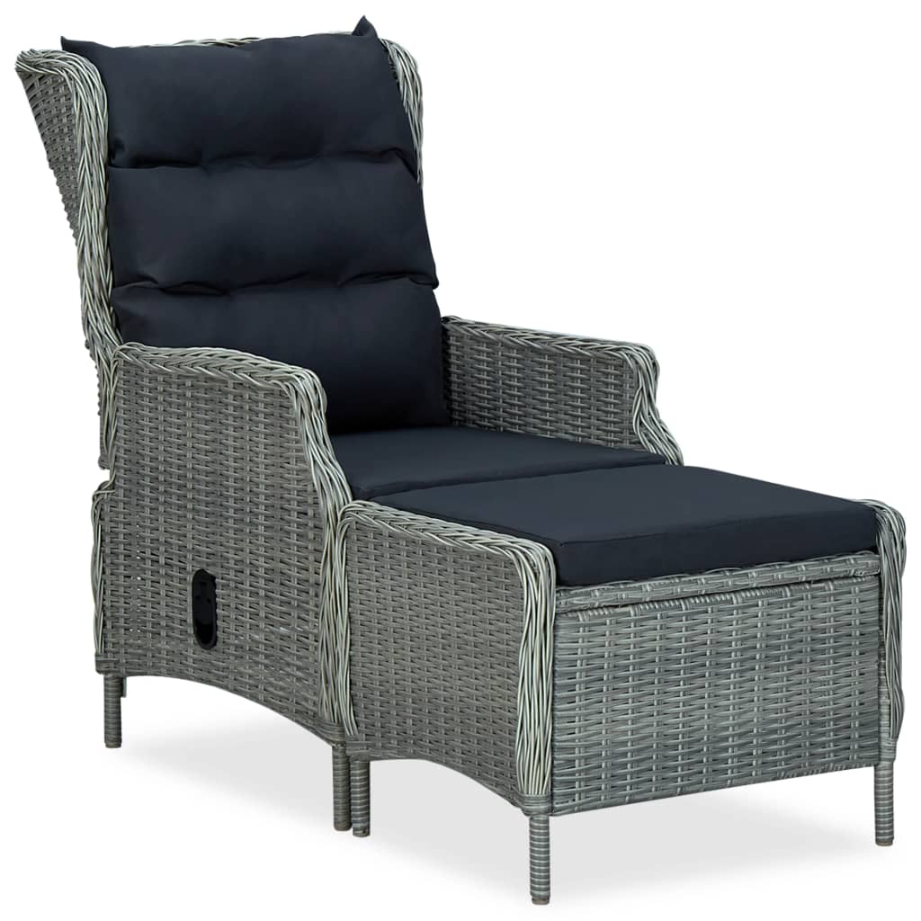 9-delige Tuinset met kussens poly rattan lichtgrijs is nu te koop bij PeponiXL, paradijselijk wonen!