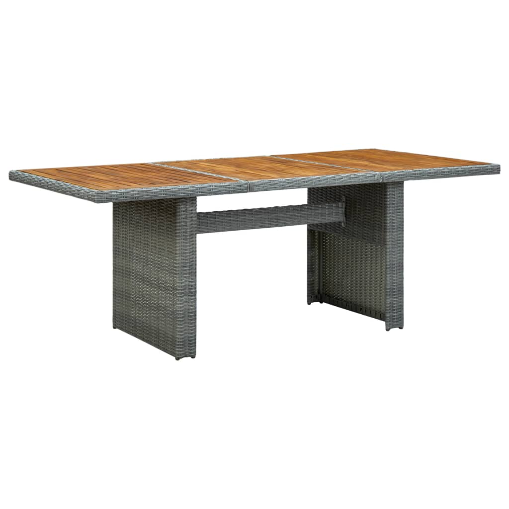 9-delige Tuinset met kussens poly rattan lichtgrijs is nu te koop bij PeponiXL, paradijselijk wonen!
