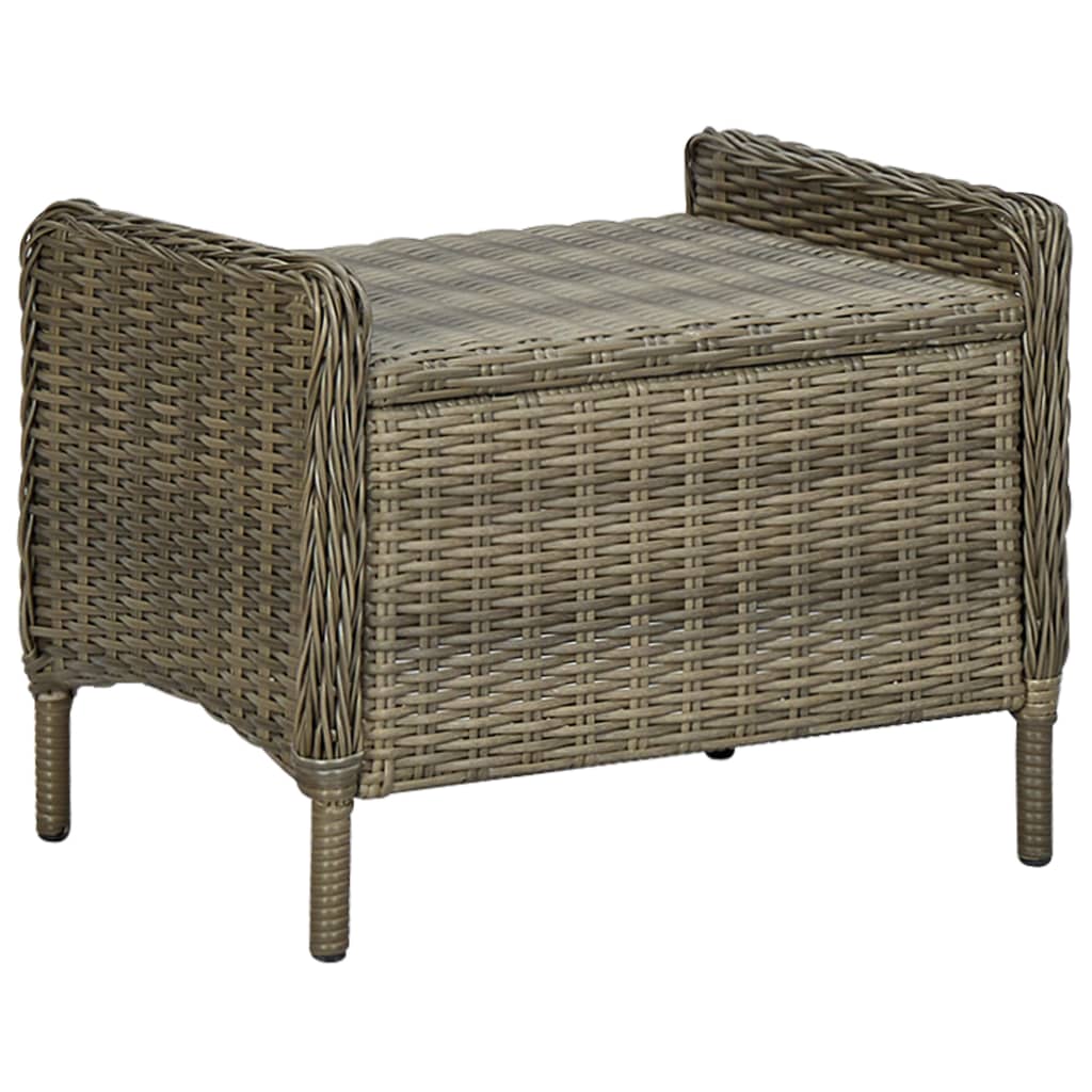 9-delige Tuinset met kussens poly rattan bruin is nu te koop bij PeponiXL, paradijselijk wonen!