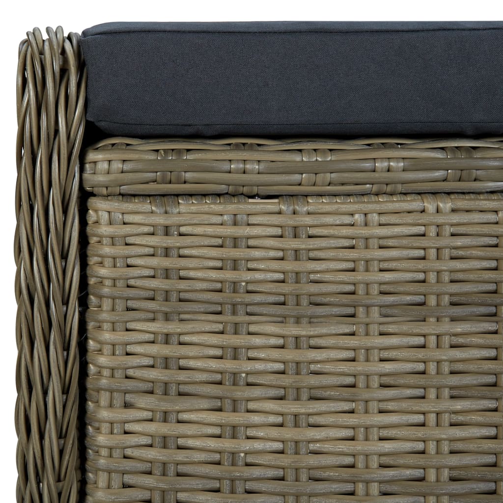 9-delige Tuinset met kussens poly rattan bruin is nu te koop bij PeponiXL, paradijselijk wonen!
