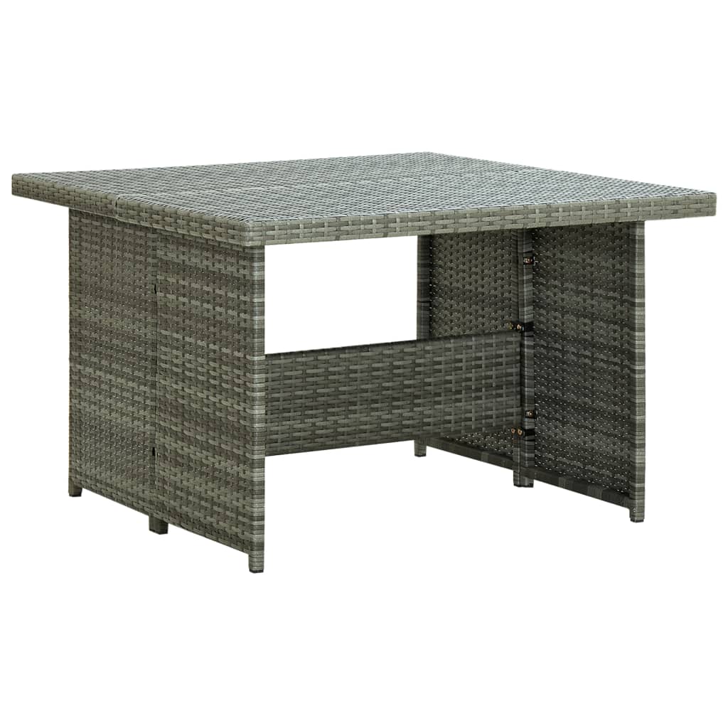 6-delige Loungeset met kussens poly rattan grijs is nu te koop bij PeponiXL, paradijselijk wonen!