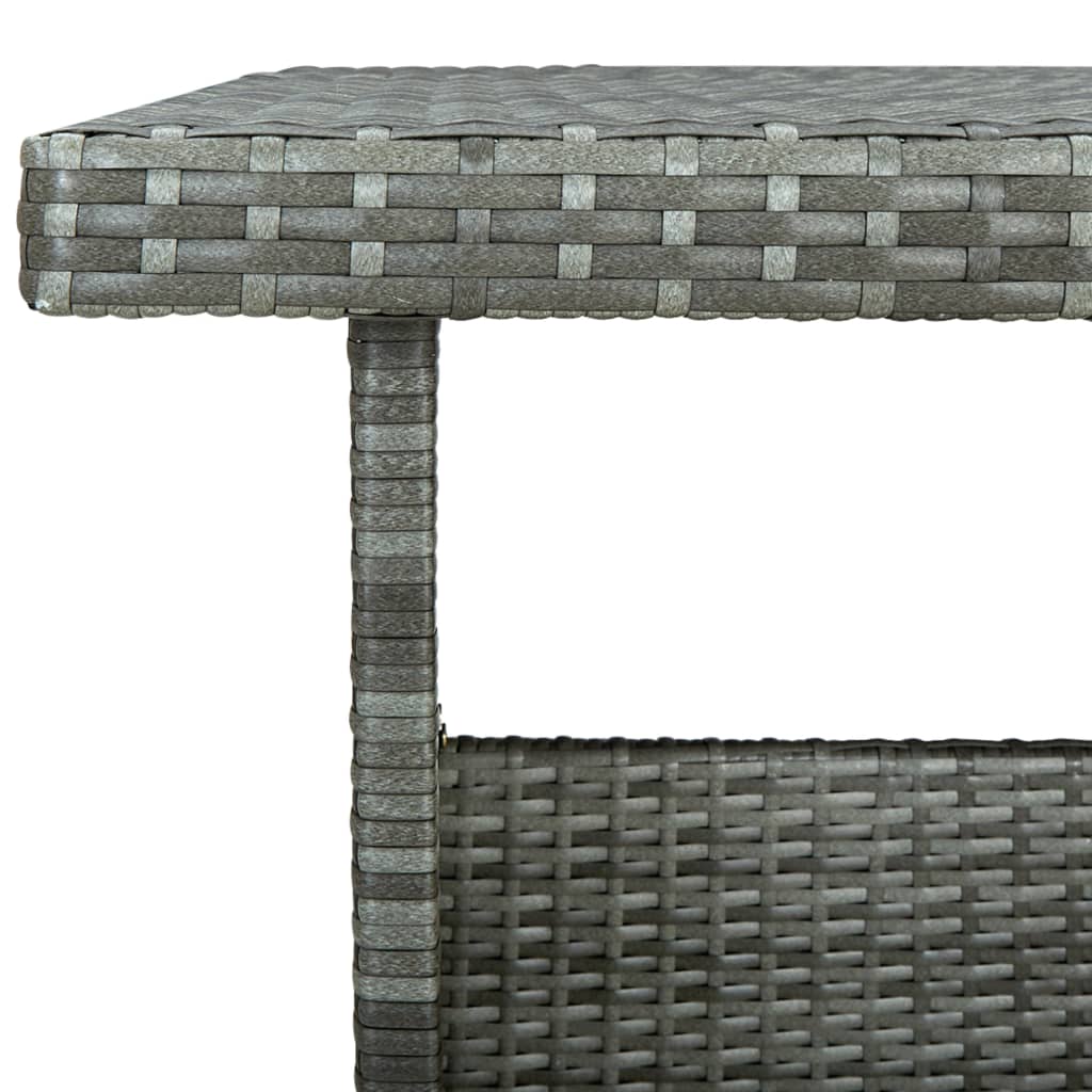 6-delige Loungeset met kussens poly rattan grijs is nu te koop bij PeponiXL, paradijselijk wonen!