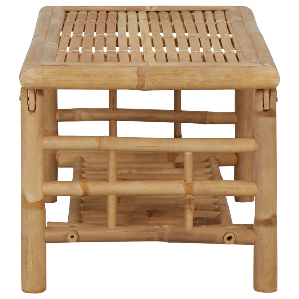 4-delige Loungeset met kussens bamboe is nu te koop bij PeponiXL, paradijselijk wonen!