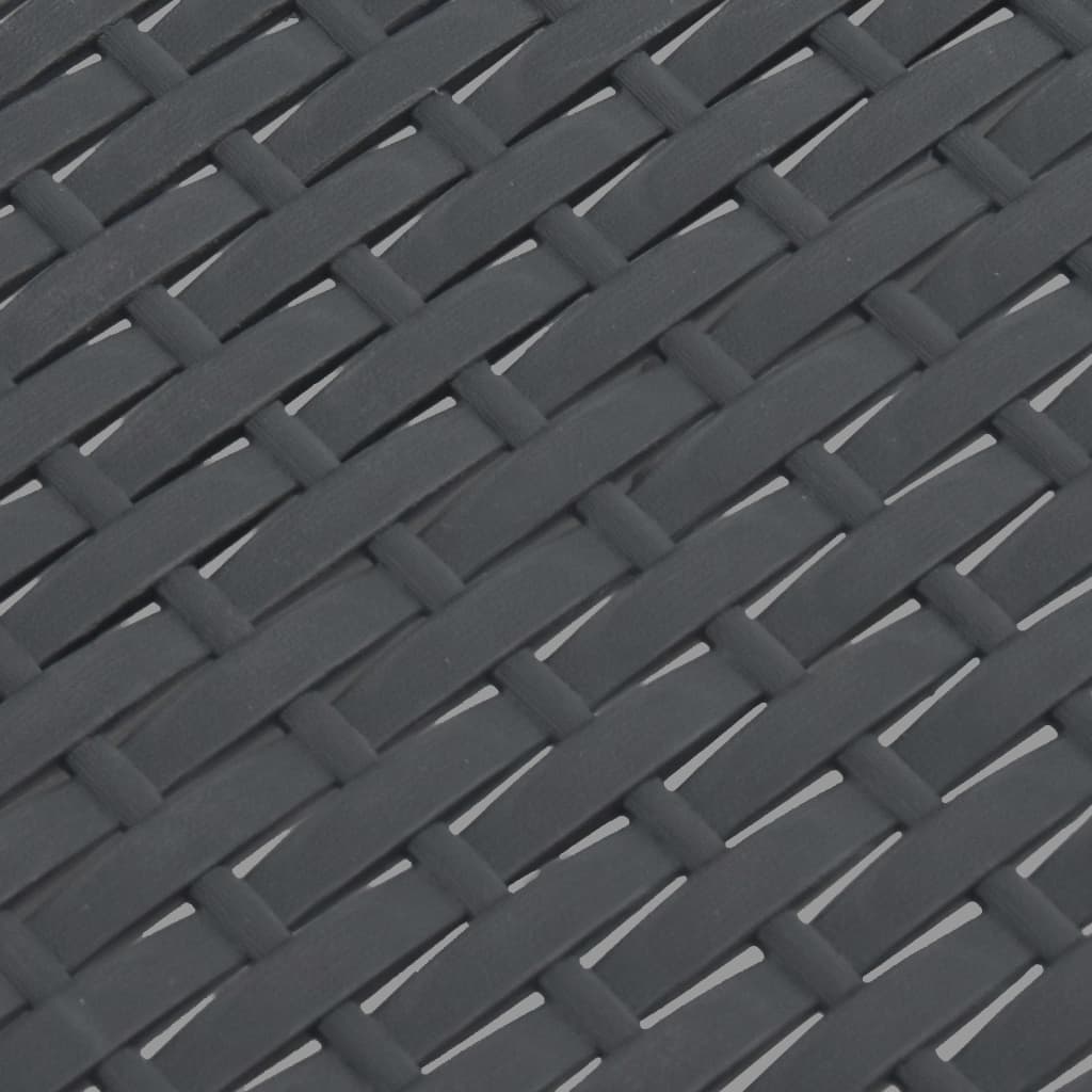 Tuintafel 58x58x41 cm PP rattan antracietkleurig is nu te koop bij PeponiXL, paradijselijk wonen!