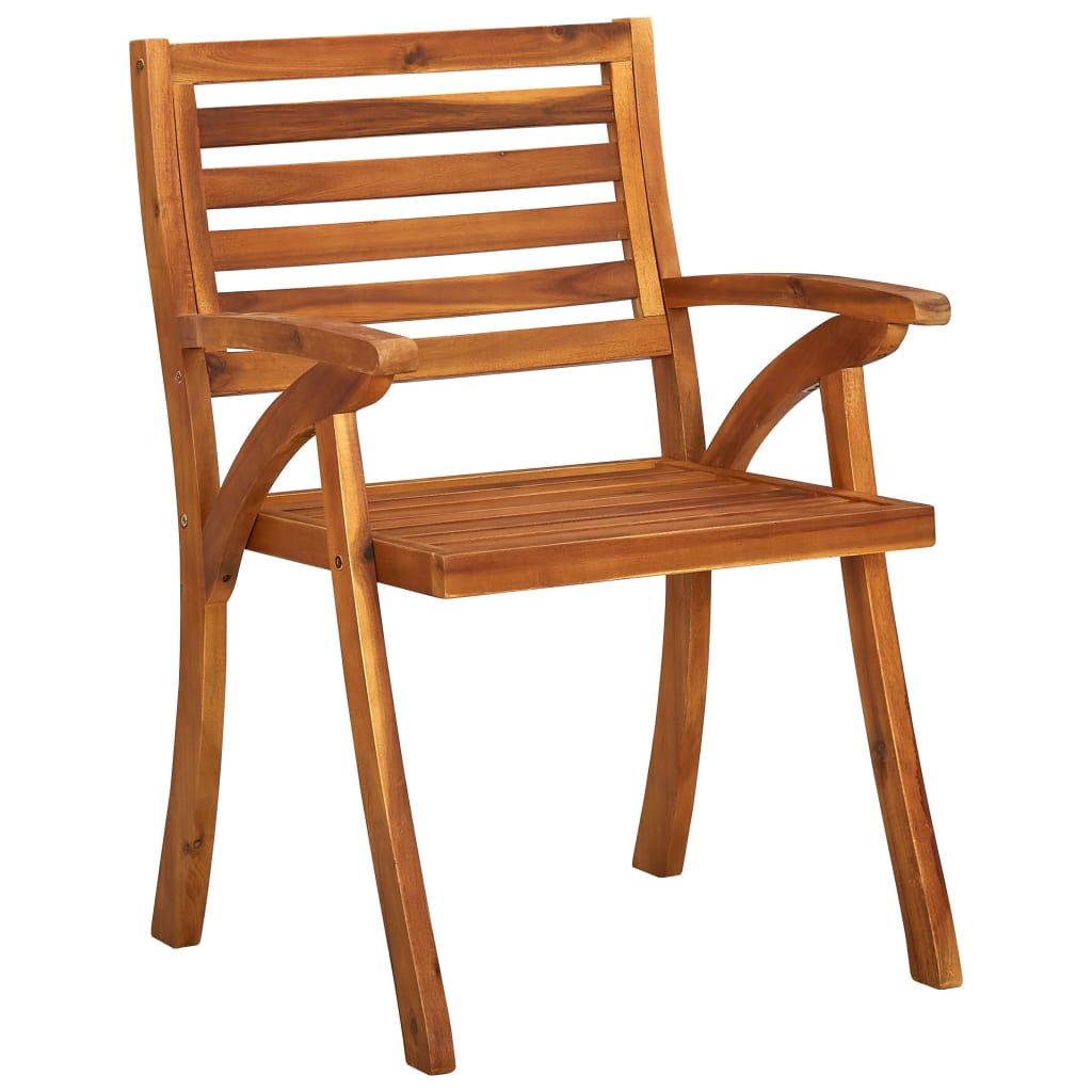 Tuinstoelen 3 st met kussens massief acaciahout is nu te koop bij PeponiXL, paradijselijk wonen!