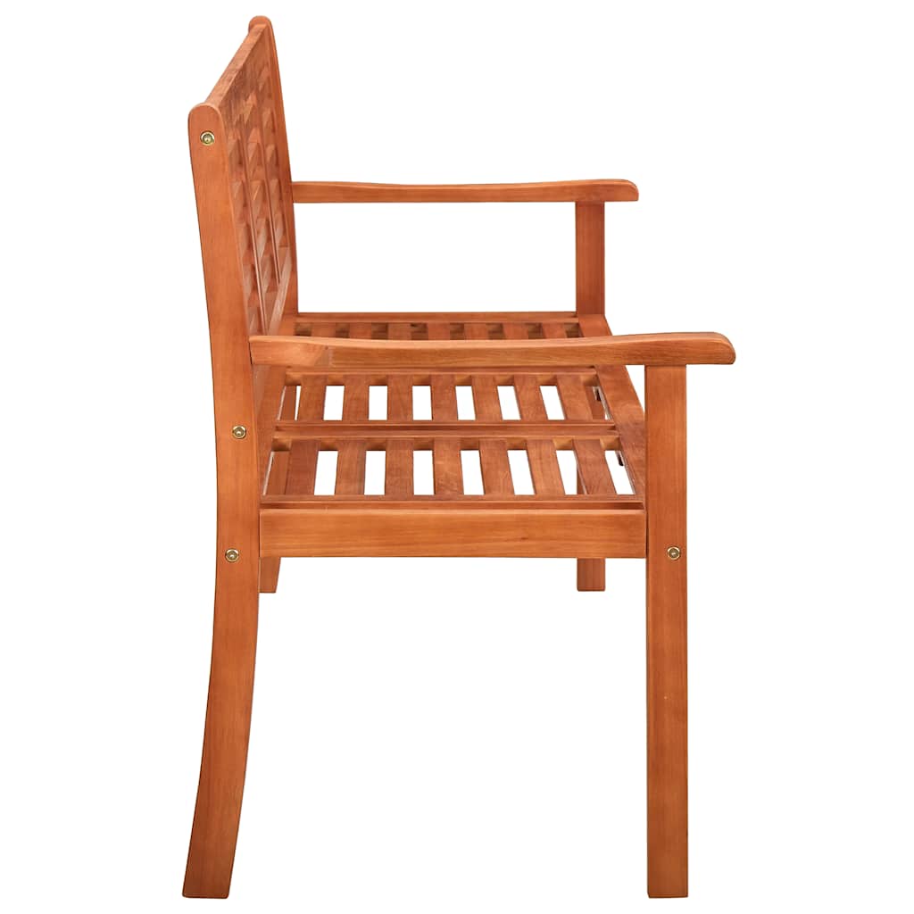 Tuinbank 3-zits met kussen 150 cm massief eucalyptushout is nu te koop bij PeponiXL, paradijselijk wonen!