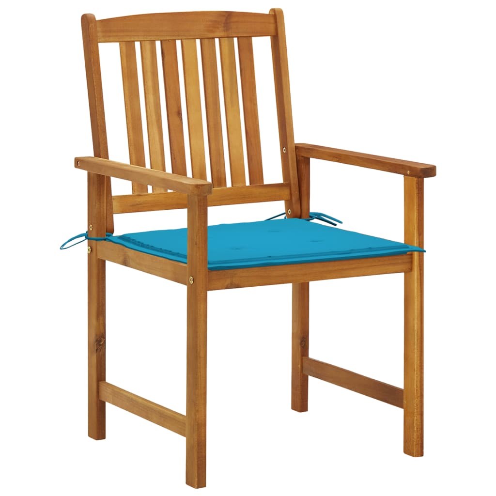 Tuinstoelen 2 st met kussens massief acaciahout is nu te koop bij PeponiXL, paradijselijk wonen!
