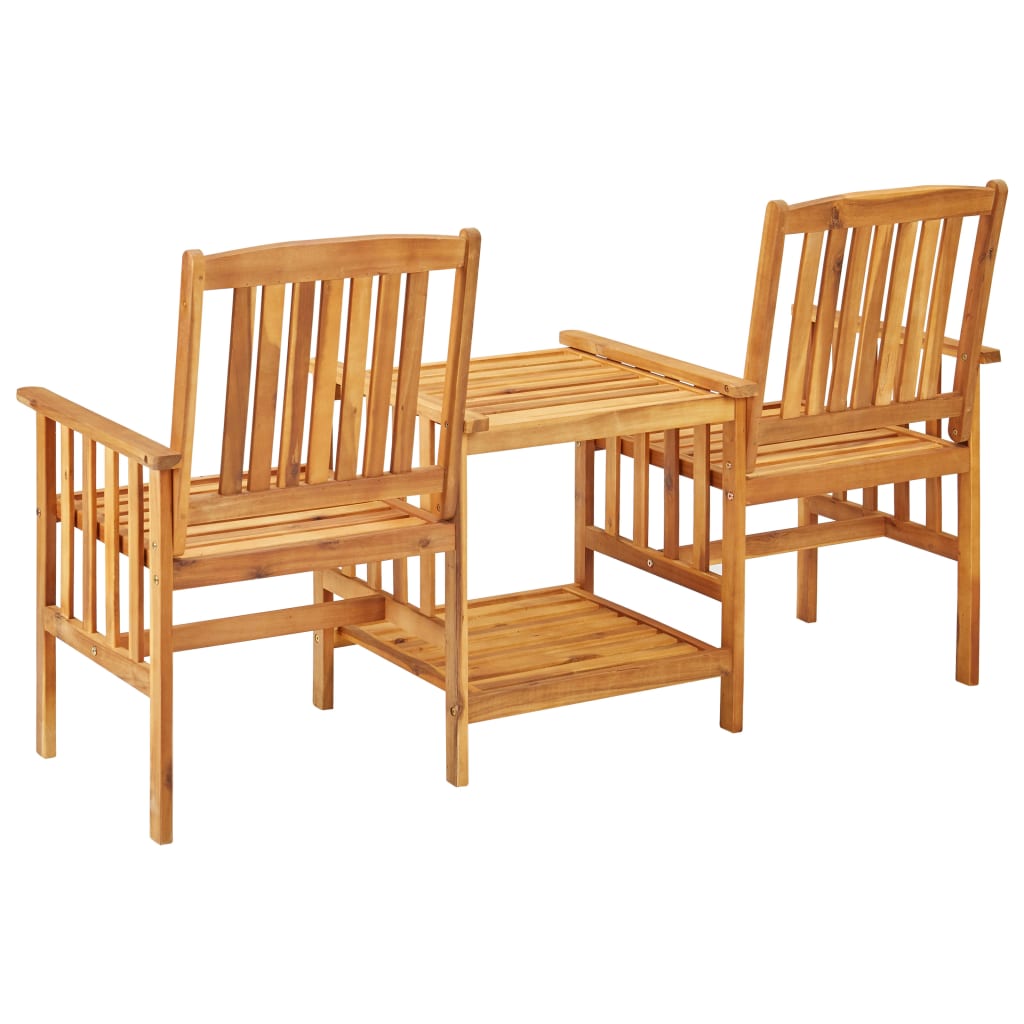 Tuinstoelen met tafeltje en kussens massief acaciahout is nu te koop bij PeponiXL, paradijselijk wonen!