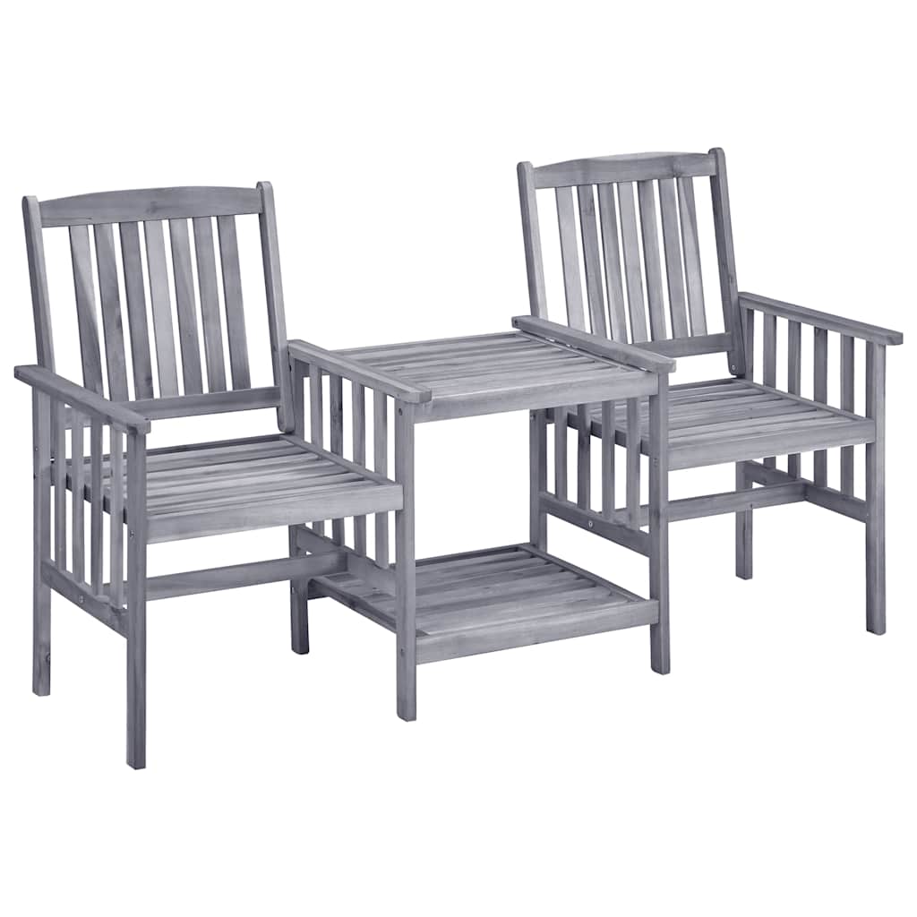 Tuinstoelen met tafeltje en kussens massief acaciahout is nu te koop bij PeponiXL, paradijselijk wonen!