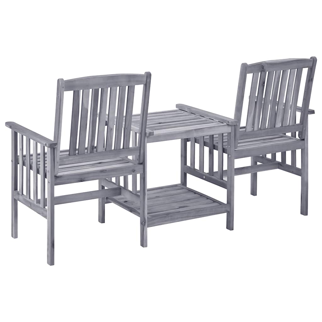 Tuinstoelen met tafeltje en kussens massief acaciahout is nu te koop bij PeponiXL, paradijselijk wonen!