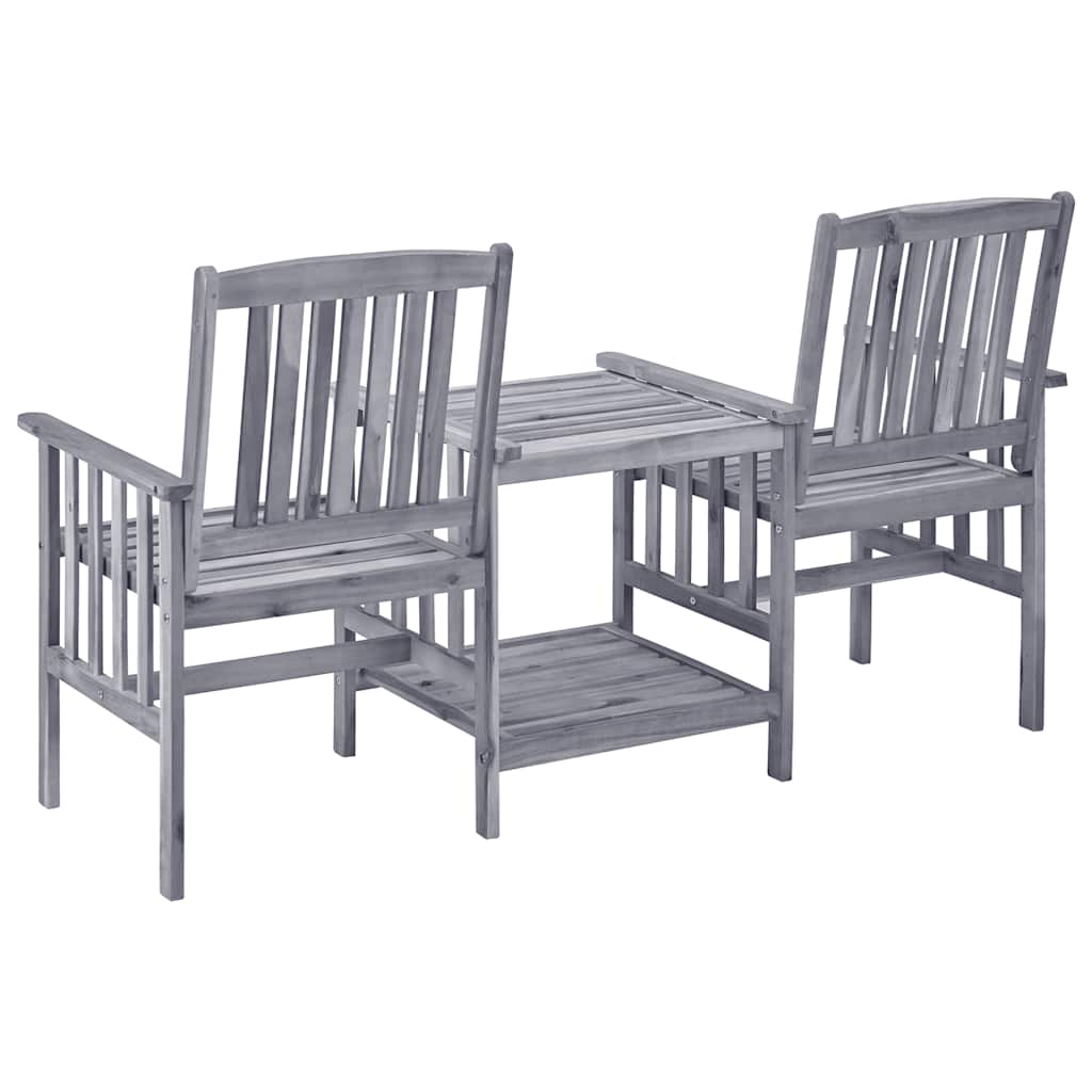 Tuinstoelen met tafeltje en kussens massief acaciahout is nu te koop bij PeponiXL, paradijselijk wonen!