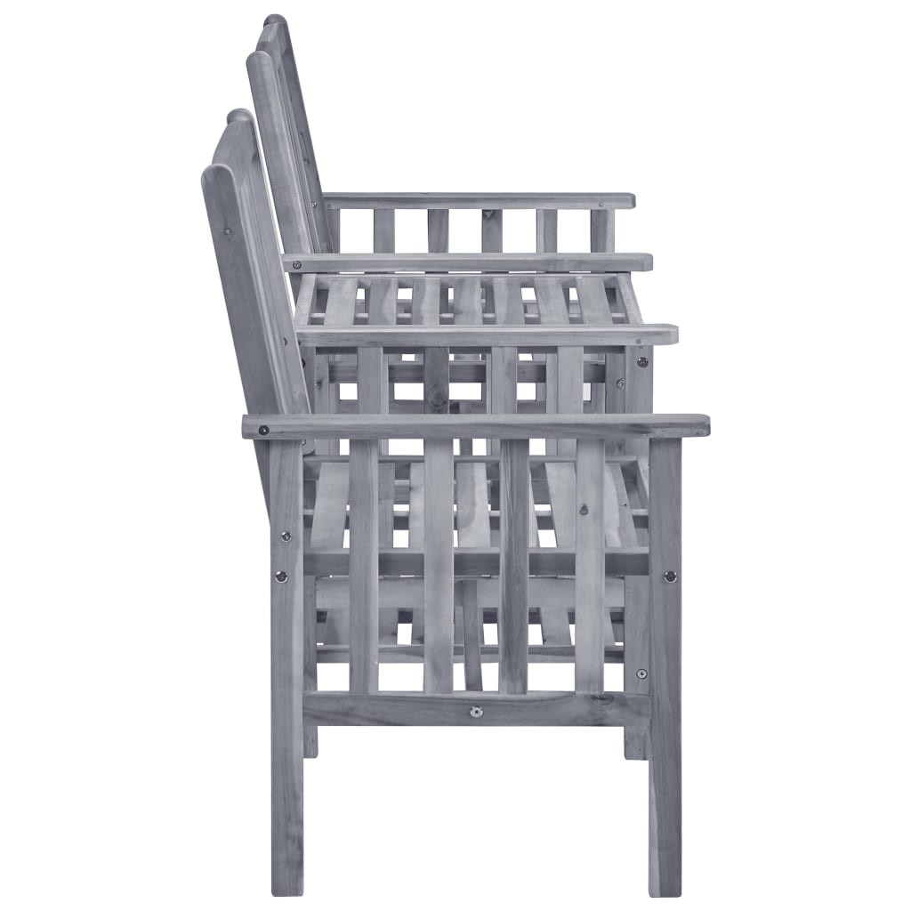Tuinstoelen met tafeltje en kussens massief acaciahout is nu te koop bij PeponiXL, paradijselijk wonen!