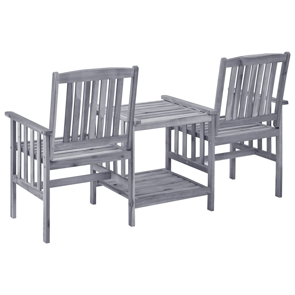 Tuinstoelen met tafeltje en kussens massief acaciahout is nu te koop bij PeponiXL, paradijselijk wonen!