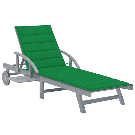 Ligbed met kussen massief acaciahout is nu te koop bij PeponiXL, paradijselijk wonen!