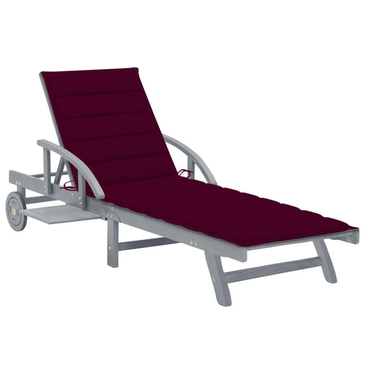 Ligbed met kussen massief acaciahout is nu te koop bij PeponiXL, paradijselijk wonen!