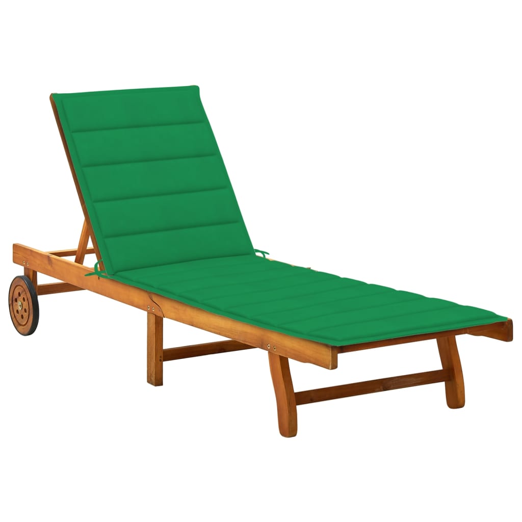 Ligbed met kussen massief acaciahout is nu te koop bij PeponiXL, paradijselijk wonen!